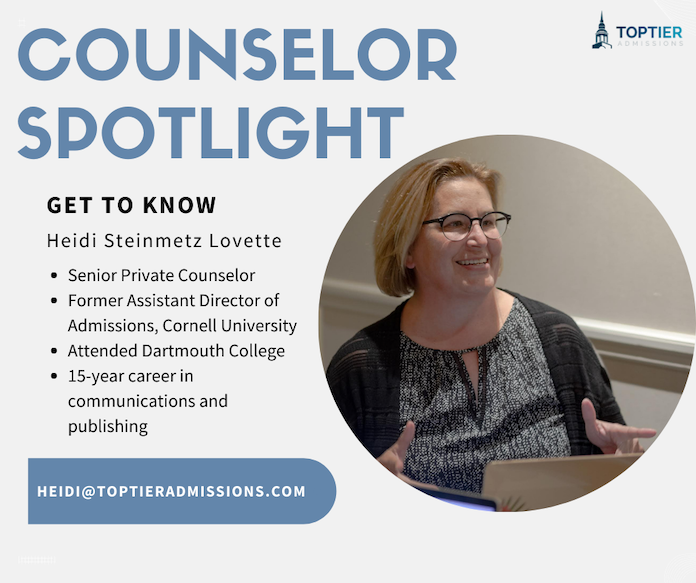 Heidi, College Admissions Counselor Spotlight