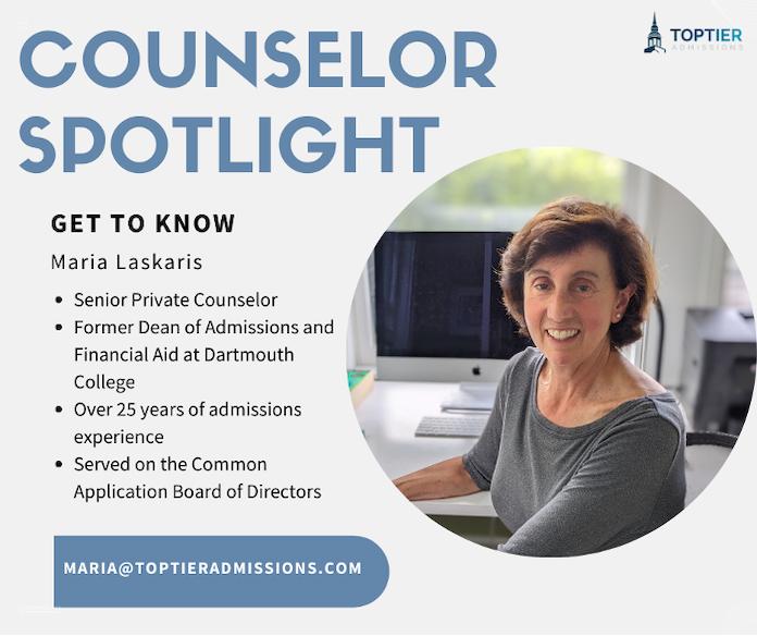 Maria Laskaris College Admissions Counselor spotlight