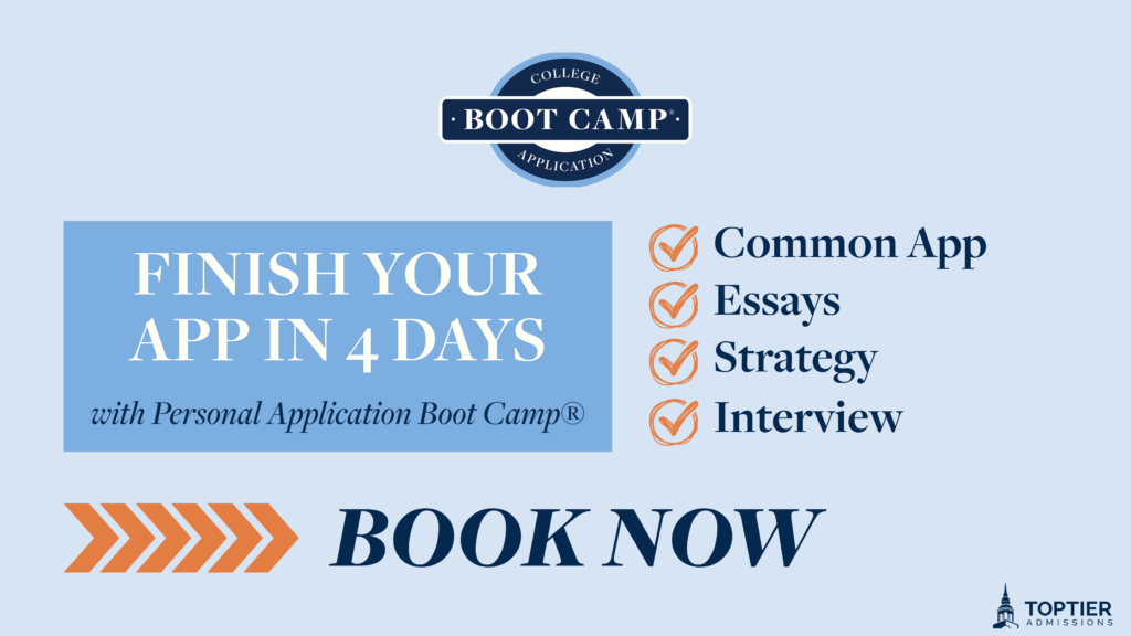 College Application Boot Camp: Finish Your App in 4 Days